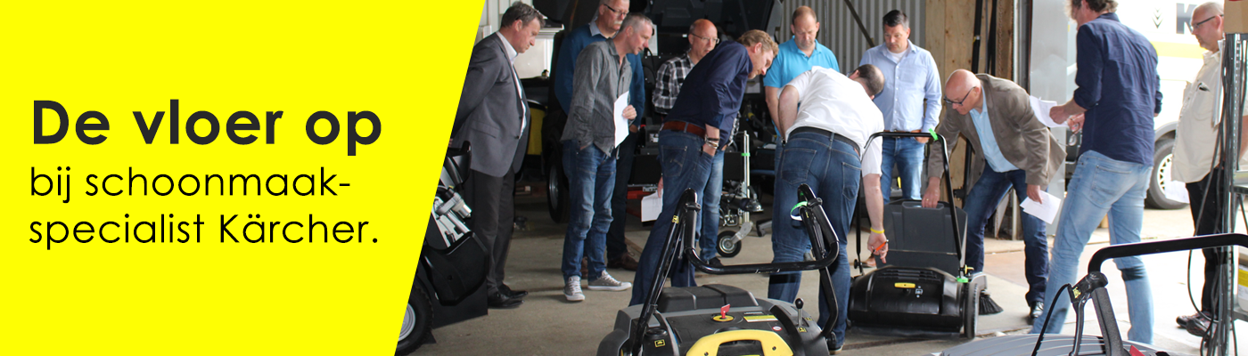 Veegmachine training bij Kärcher thuis Veegmachine training bij Kärcher thuis